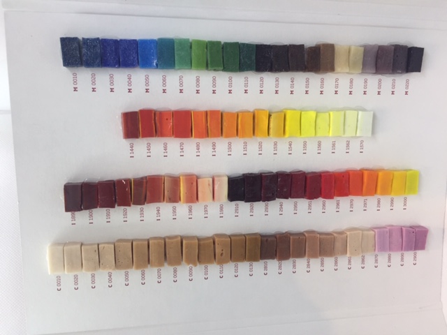 Nuancier Orsoni smalts