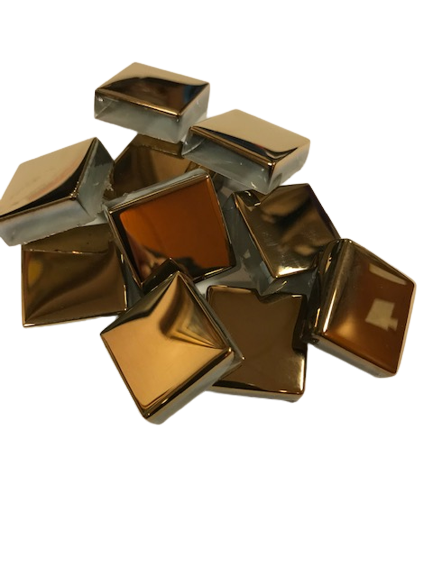 Pate de Verre Miroir Or 2.5 x 2.5 cm, à la pièce (copie)