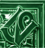 Motif Nord Sud Vert "Lutèce " 