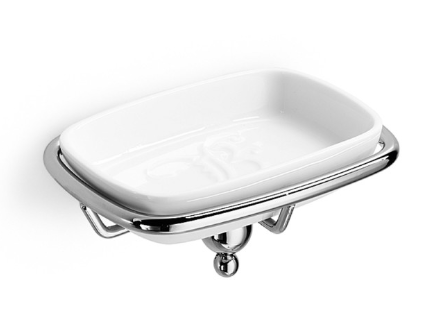 Venessia - Support avec Porte Savon en Porcelaine - 52902