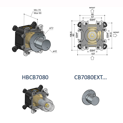 Corps Encastré - HBCB7080