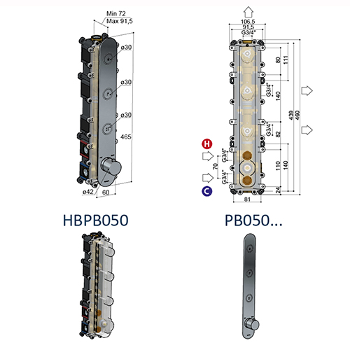 Corps Encastré - HBPB050