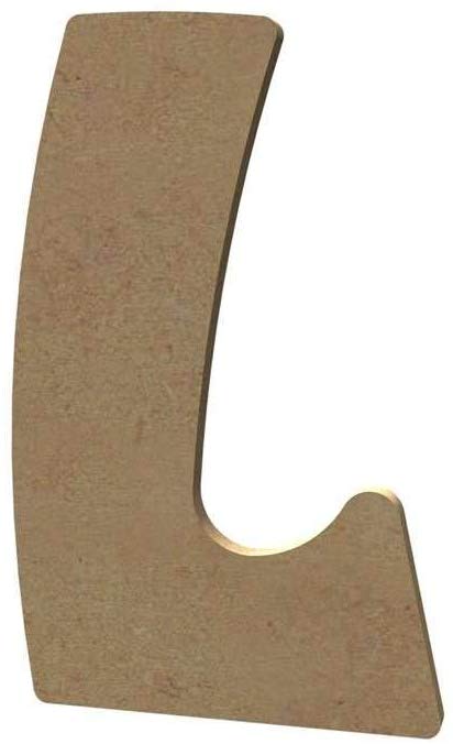 Lettre «L» Majuscule Arrondie 8 cm
