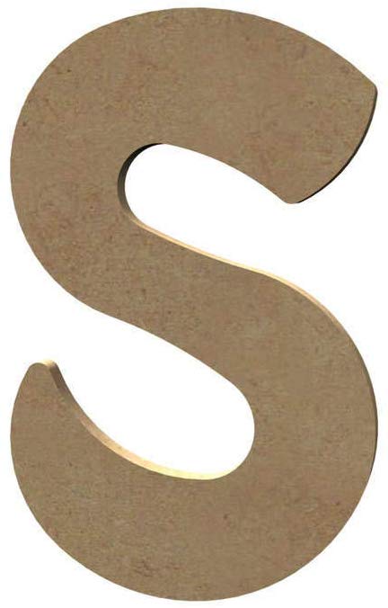 Lettre «S» Majuscule Arrondie 8 cm