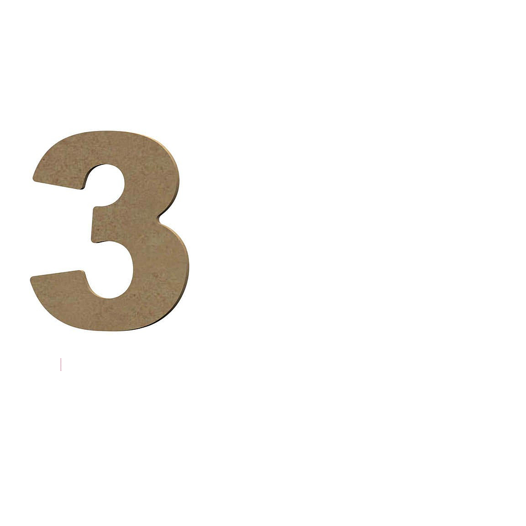 Chiffre 3 - 8 cm
