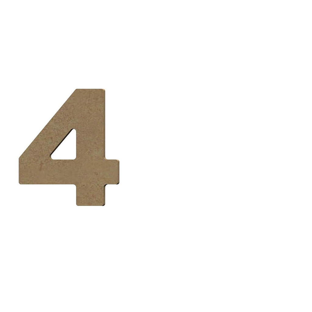 Chiffre 4 - 8 cm
