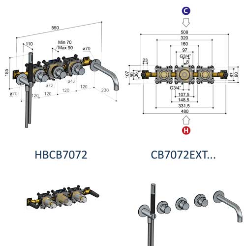 Corps Encastré - HBCB7072