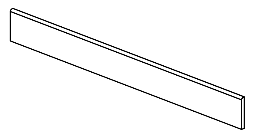 Plinthes Cromatica Naturelle, 9.5 x 30 cm, Vendu à la pièce 