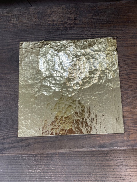 Miroir Coloré - Or Paille - 20 x 20 cm