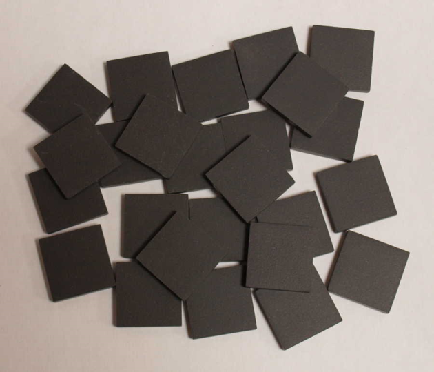 Grès Cérame 5 x 5 cm - Noir, Par 100g