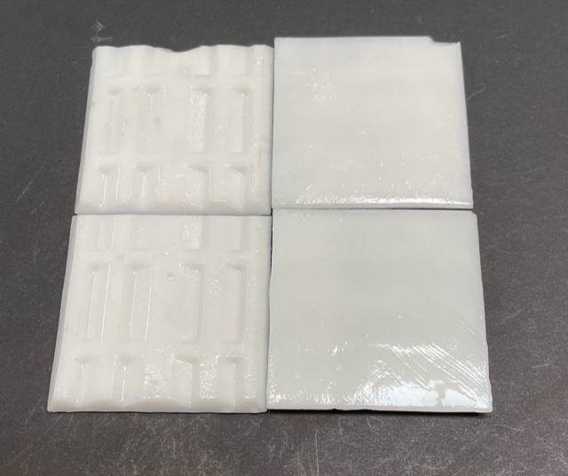 Pate de Verre Opio 5 x 5 cm Blanc, Par 100g