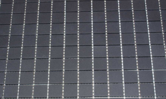 Grès Cérame 5 x 5 cm - Noir, à la plaque 