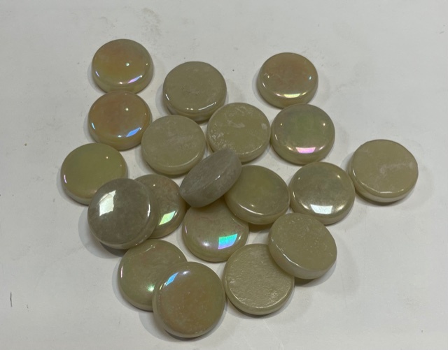 Drop Iridscent 2 x 2 cm - Beige Irisé, Par 100g