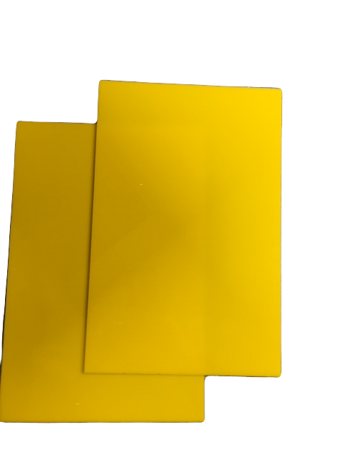 Plaque de Verre 20 x 30 cm Jaune Opaque n°61