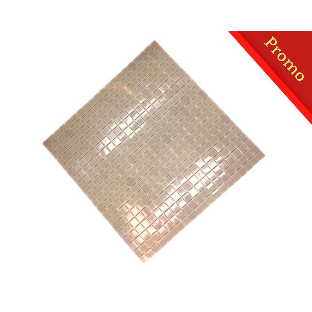 Pate de Verre TREND 1.5 x 1.5 cm Gris Clair, à la plaque