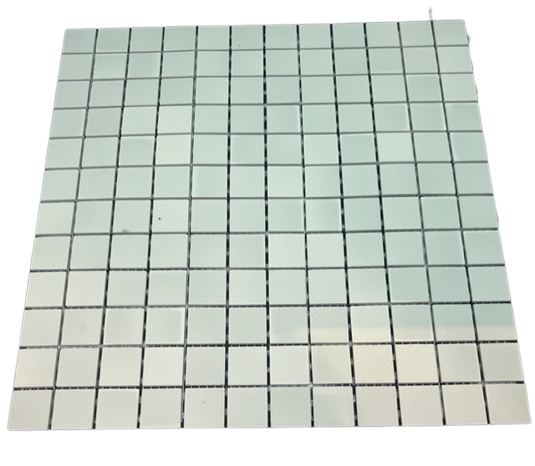 Grès Cérame 2,3 x 2,3 cm - 0348 Verde Jade, à la plaque 