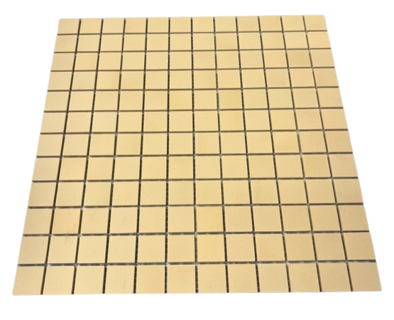 Grès Cérame 2,3 x 2,3 cm - 0105 Jaune, Par 100 gr