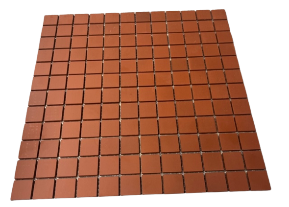Grès Cérame 2,3 x 2,3 cm - 0133 Rouge, à la plaque 