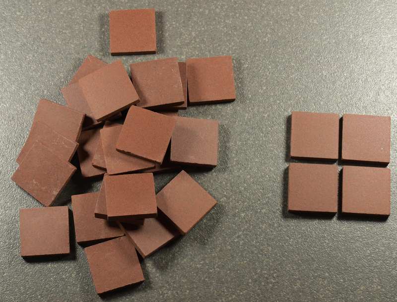 Grès Cérame Paray 2 x 2 cm - Brun, Vendu à la boîte de 20kg