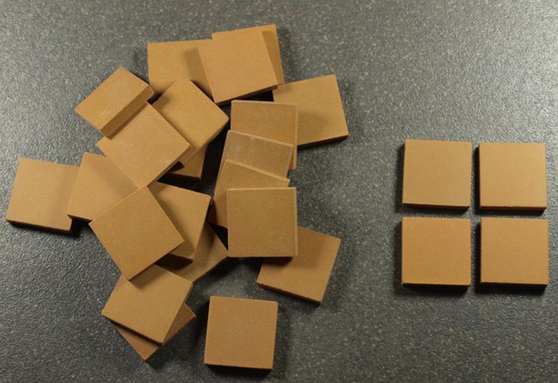 Grès Cérame Paray 2 x 2 cm - Jaune Foncé, Vendu à la boîte de 20kg