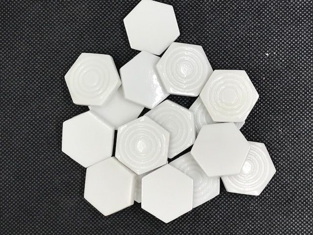 Hexagone Briare Blanc 2,5 x 2,5 cm Par 100g