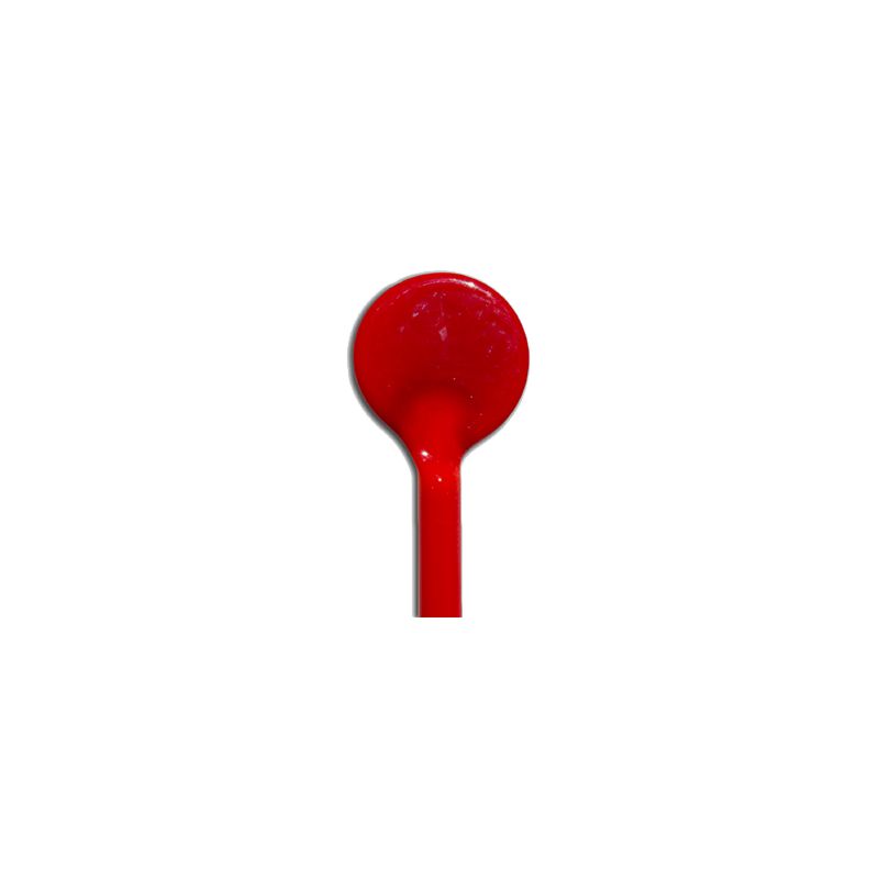 ( New ) Tiges de verre - Rouge Coquelicot, Par 100 g