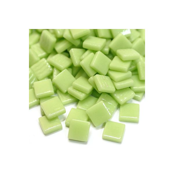 Pate de Verre 1.2 x 1.2 cm - Vert Pâle, Par 100 g