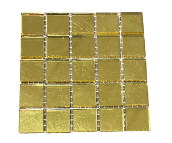 Or Jaune Lisse - 2 x 2 cm, à la pièce