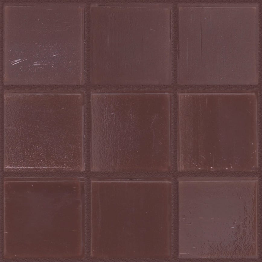 Pate de Verre Unilis 2 x 2 cm - 209 Marron, Par 100 g