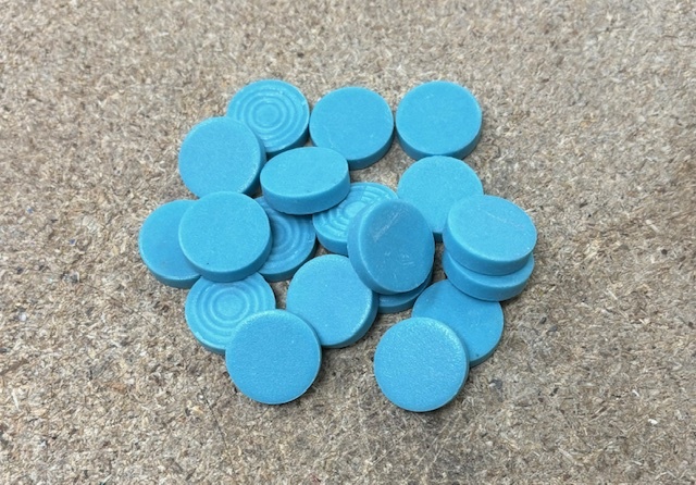 Pastilles Briare Bleu Clair Mat 1,8 cm, par 100g