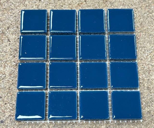 Grès Émaillé Pétrolio - 2.4 x 2.4 cm, Par 100 g