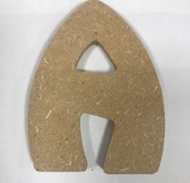 Lettre «A» Majuscule Arrondie 8 cm 