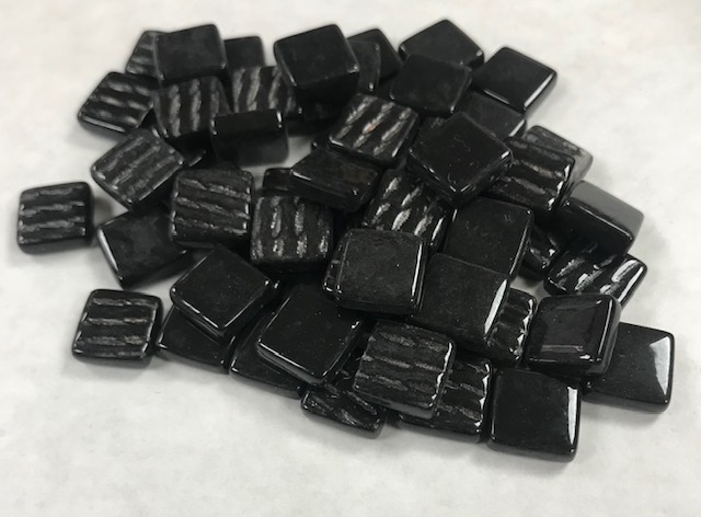 Pâte de Verre 0.8 x 0.8 cm - Noire , Par 100 g.