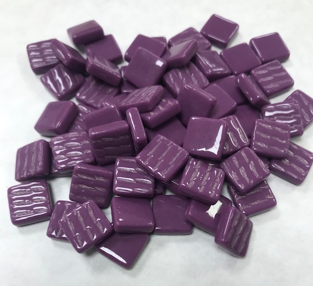 Pâte de verre 1.2 x 1.2 cm - Violet , par 100 g