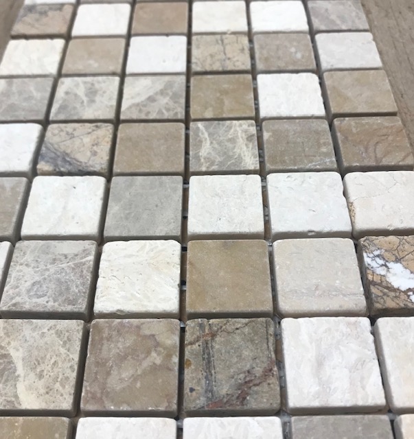 Marbre - Miscela beige - 2.5 x 2.5 cm , par 100 g.