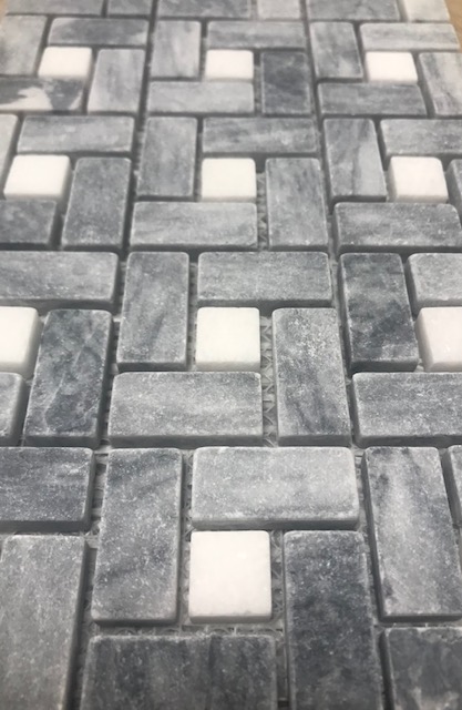 Marbre - Nest Grigio - 3.2 x 1.5 cm / 1.5 x 1.5 cm, par 100 g .