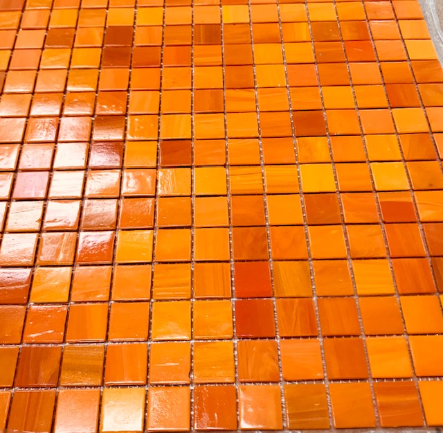 Pâte de verre - Gerbera - 2 x 2 , par 100 g .