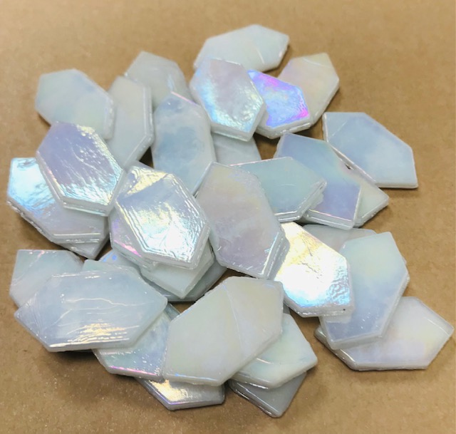 Navettes - Blanc nacré - 3 x 1.5 cm , par 100 g