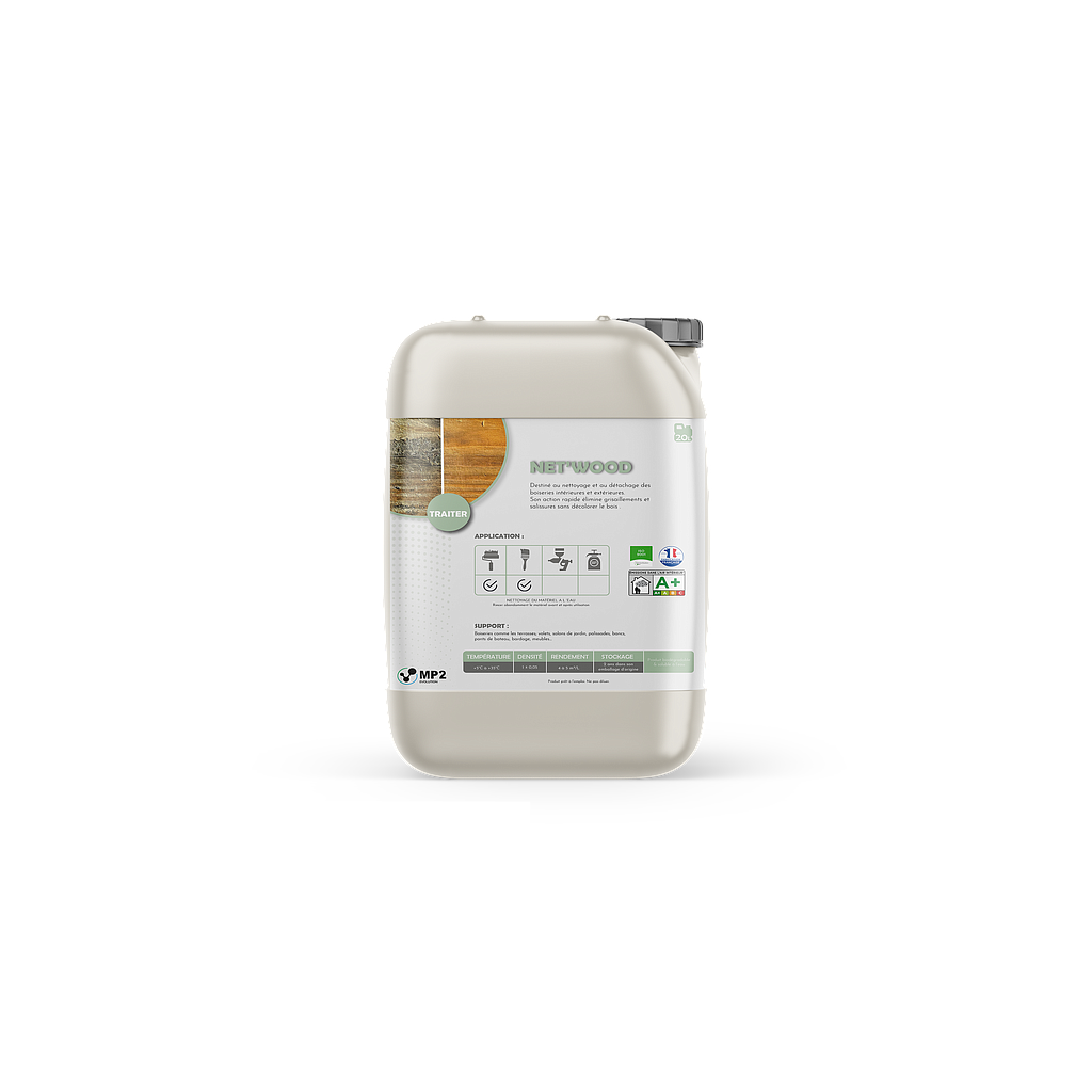 Net'Wood - Dégrisant sans Javel - 1 Litre