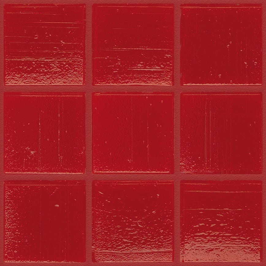 Pate de Verre Unilis Rouge 206 2 x 2 cm , au m2