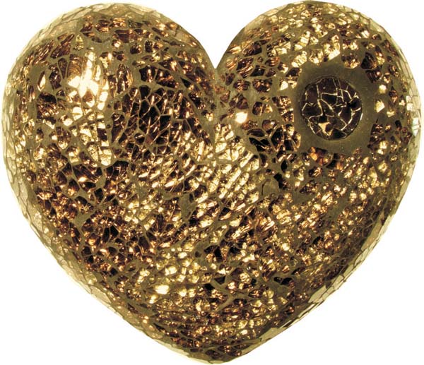 Crackle Marron Doré - 20 x 15 cm.