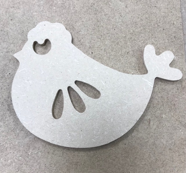 Poule - 15 x 11 cm .