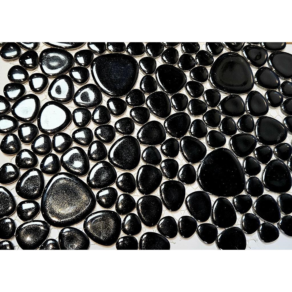 Galets Japonais - Noir Brillant, Par 100 g