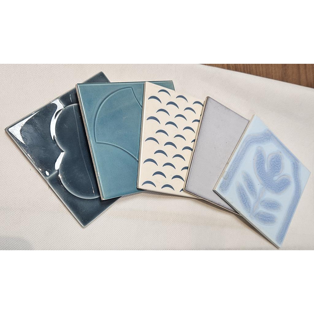 Mix 1 - Carreaux Vintage authentique 10,8 x 10,8 cm - 5mm d'épaisseur