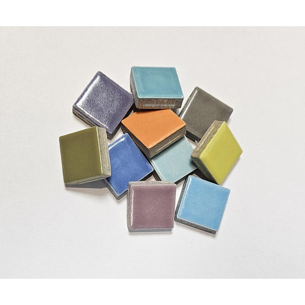 Mix grès émaillé 2,3 x 2,3 cm, vendu par 100g