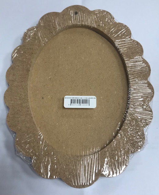 Cadre oval corolle petit - 11 x 16 cm . 