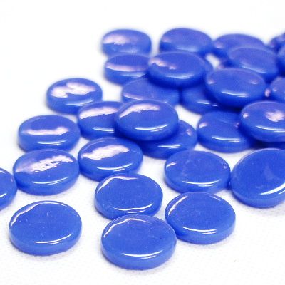 Pastille- Bleu Moyen Unis - 1.8 cm, Par 100 g .