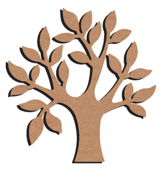 Arbre à Feuilles - 26x21 cm - n°1