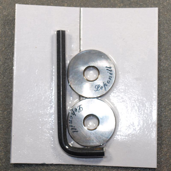 Molettes pince 2T paire