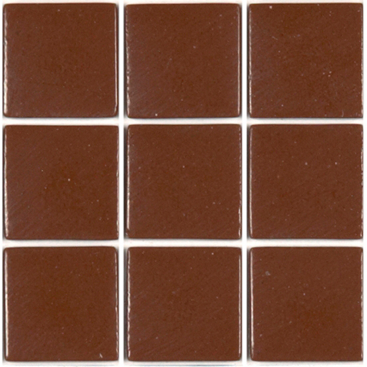 Pâte de verre 210 (Brun rouge) 2,3 x 2,3 cm, par 100g